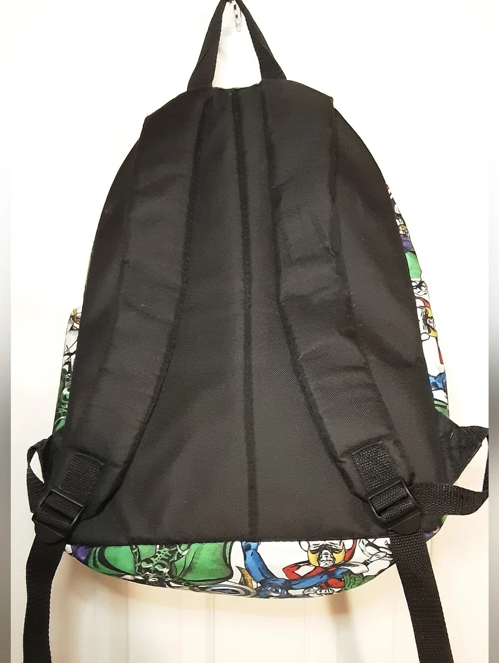Marvel White Multi Superhero Print Backpack for Men Full Size